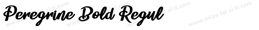 Peregrine-Bold Regul字体转换